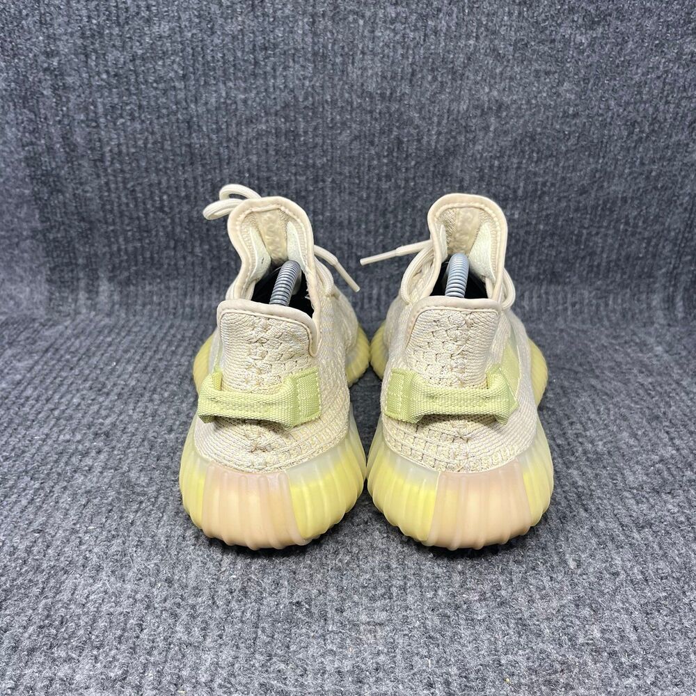 Adidas Yeezy Boost 350 V2 Flax Shoes Mens Size 8 FX9028 - Picture 4 of 8